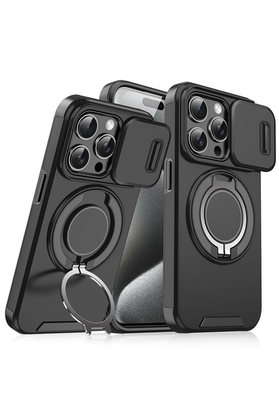 Choice92 حامل سيارة أسود اللون، قابل للدوران 360 درجة، مصنوع من مادة البولي ك...