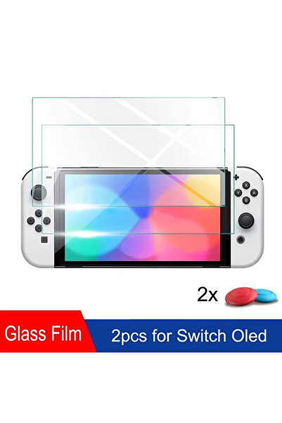 Choice3 2Pc For Switch Oled Tempered Screen Protective Film For Nintend Switc...