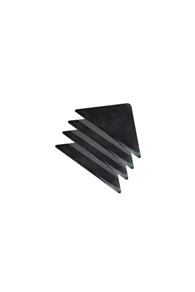 Choice3 Black 4pcs Triangle Carpet Adhesive Spacer Seamless Floor Pad Anti Sl...