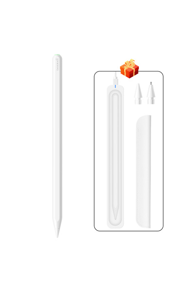 Choice جراب شاحن GOOJODOQ ثنائي الأطراف لقلم Apple Pencil 2.1 مع شحن لاسلكي، ...
