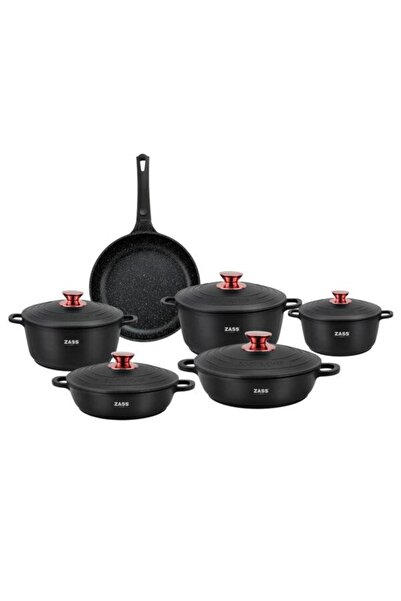 Zass Gourmet ZG-ZCS 01 high-quality aluminum pot set, Black