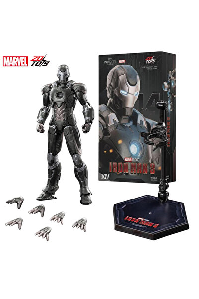 Choice22 مجسم شخصية الرجل الحديدي MK14 ZD Toys Iron Man MK35 Red Snapper، دبا...