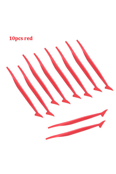 Choice5 Red 10pcs Car Micro Squeegee Curves Slot Tint Tool Set Car Stickers W...