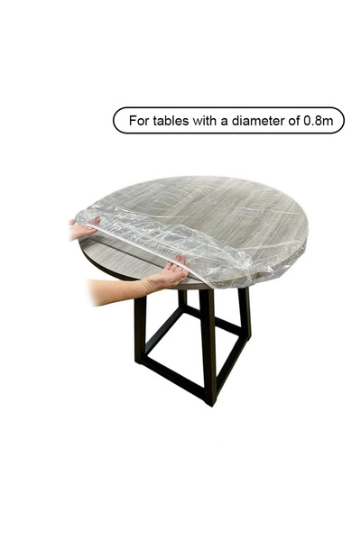 Choice3 10 قطع من مفرش طاولة الدائرية الشفافة المقاومة للماء والزيوت، للاستخد...