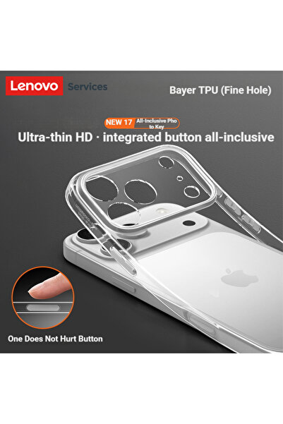 Choice8 جراب لينوفو شفاف فائق النحافة من مادة TPU لهاتف آيفون 15 برو، متوافق ...