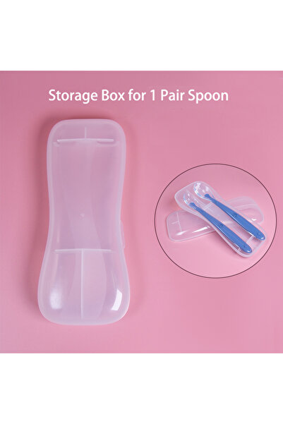 Choice4 Storage Box L 9 Colors Baby Silicone Spoon Learning Spoon Star Patter...