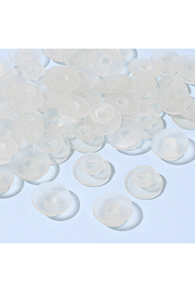 choice2 white 50PCS Buckle Plastic Button, 3 Colors Shoe Charm Butt Round But...