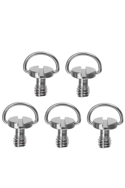 Choice 5X 20-1PCS Stainless Steel 1/4" Camera Tripod Screw Mounting Screw Ada...