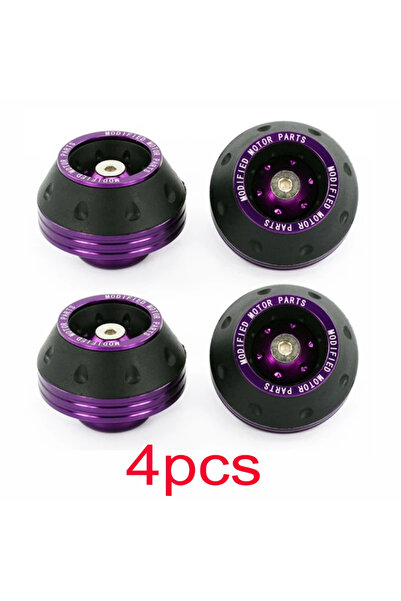 Choice3 4 قطع من وسادات حماية عجلات الدراجات النارية العالمية، لون بنفسجي، 2/...