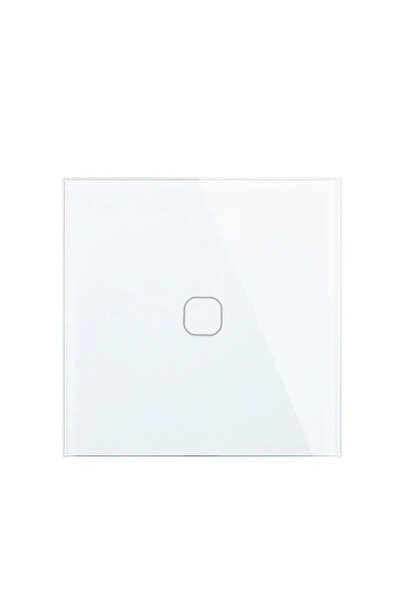 Choice1 1 Gang 1 Way White Touch Switch EU/UK Standard White Crystal Glass Pa...