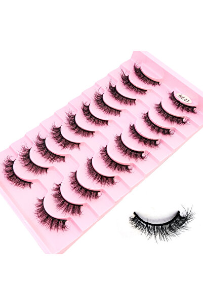 Choice1 10pairsfei-27 New 10 pairs of mink eyelashes cat eyelashes fluffy and...