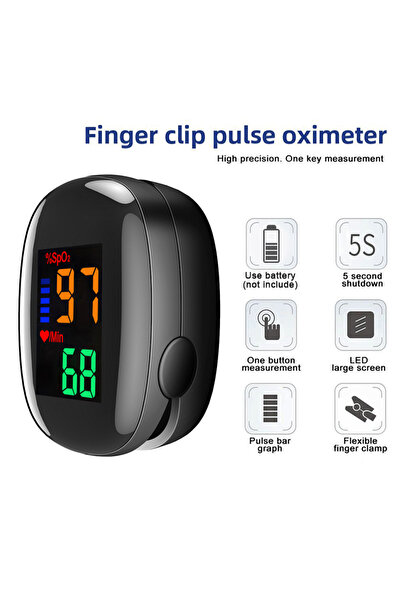 Choice Oximetry-Black Medical Temperature Infrared Thermometer Forehead Digit...