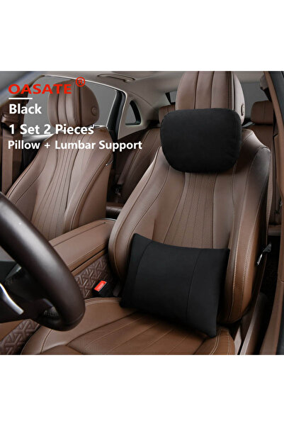 Choice5 1 Set Black Top Quality Car Headrest Neck Support Seat / Maybach Desi...