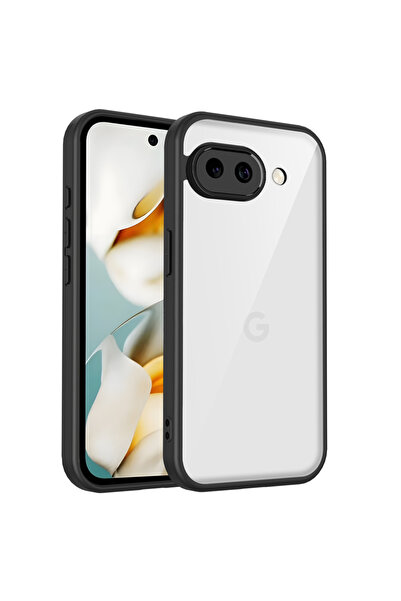 choice2 جراب جوجل بكسل 9a أسود اللون، مصنوع من السيليكون الشفاف المقاوم وسادة...