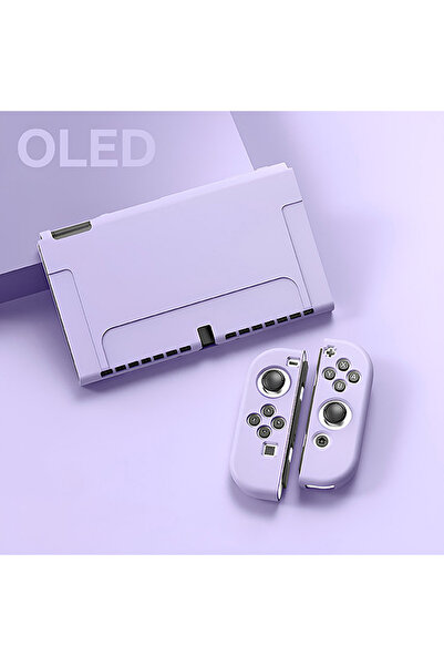 Choice5 OLED Purple Protective Case Compatible With Switch OLED Cole And Joy-...
