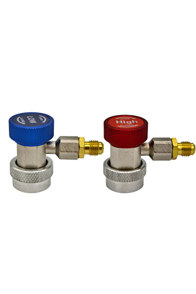 choice2 SET Freon r134a Cylinder Adapter Gas Injector Adjustable Low Connecto...