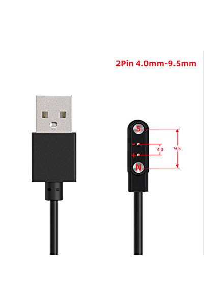 Choice8 كابل شحن مغناطيسي عالمي أسود (قطعتان، 4.0-9.5 مم) USB، شاحن سلك طاقة ...