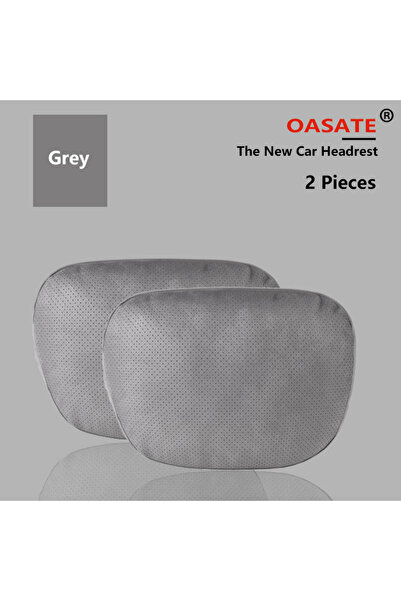 choice2 2 Pcs Grey Top Quality Car Headrest Neck Support Seat / Maybach Desig...