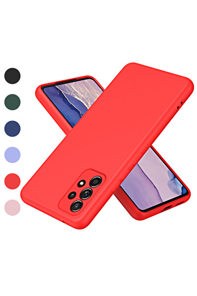 Choice44 A12 Red Liquid Silicone Phone Case For A52 A52S A72 A12 A22 A32 A42 ...