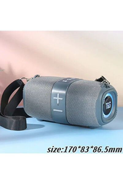 Choice مكبر صوت بلوتوث لاسلكي محمول خارجي رمادي اللون TG667، مكبر صوت مزدوج، ...