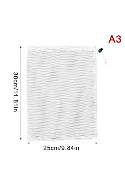 Choice8 حقيبة تخزين متعددة الأغراض من قماش شبكي متين باللونين الأسود والأبيض،...