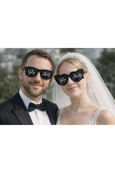 lotusatölye GELİN DAMAT BRİDE GÖZLÜK İNCİSİZ SİYAH