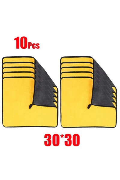 Choice10 30×30 سم - 10 قطع / 5/10/20 قطعة منشفة تنظيف من الألياف الدقيقة، سمي...