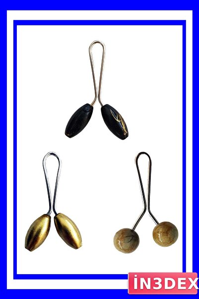 İN3DEX Colorful Hijab Scarf and Shawl Clip Set of 3