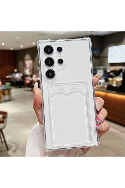 Choice70 Galaxy S23 Ultra WHITE Luxury Card Pocket Silicone Soft Case For S25...