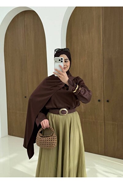 Butik Beyza Shawl Scarf Satin Blouse