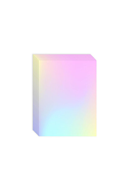 choice2 50 ورقة من فيلم التغليف البارد ثلاثي الأبعاد بألوان قوس قزح، مقاس 4.1...