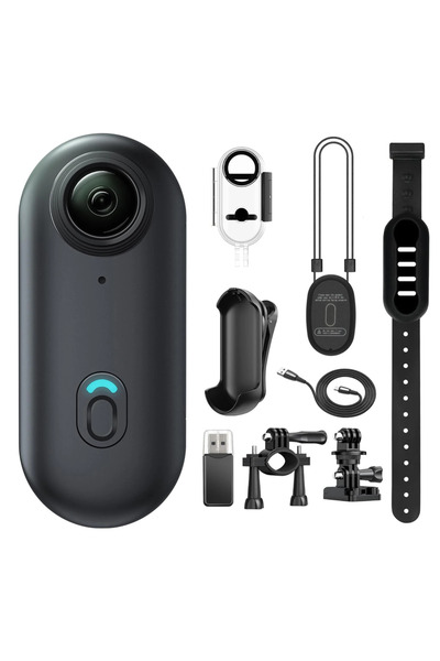 Choice1 كاميرا صغيرة للجسم بدقة 4K UHD بسعة 64 جيجابايت (أسود) تُثبّت على الخ...