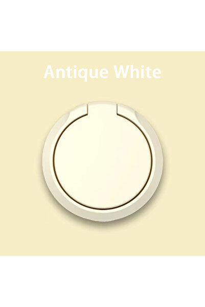 Choice3 حامل هاتف بتصميم خاتم إصبع لون سادة أبيض عتيق، يدور 360 درجة، فائق ال...