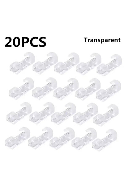Choice1 منظم كابلات شفاف من فيكيفون، 20 قطعة، متوفر بثلاثة ألوان، حامل كابلات...