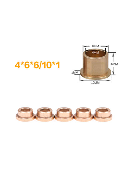 Choice15 H 5pcs Mini Brass Bushing Shaft 1mm 2mm 3mm 4mm 5mm Rudder Flange Sh...