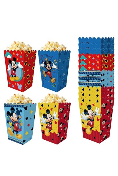 Choice14 علبة فشار ميكي وميني ماوس للحفلات مكونة من 12 قطعة، صواني تقديم طعام...