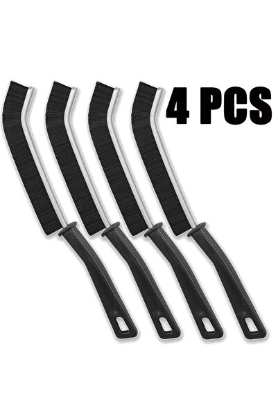 Choice7 فرشاة تنظيف فواصل البلاط السوداء المتينة، 4 قطع (1/6 قطع)، لتنظيف الز...