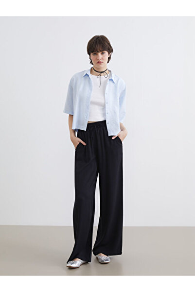 LC Waikiki I Beli̇ Elastic Waist Wide Leg Women's Trousers from Freezen Store