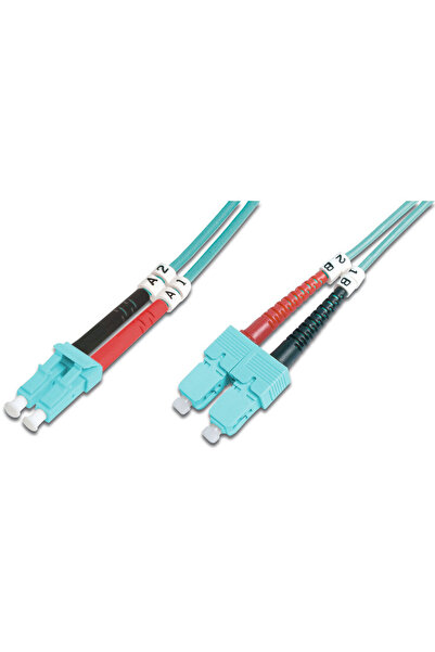 Assmann Cablu de conectare fibră optică DIGITUS LC la SC multimod 50/125 m Du...