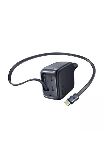 Baseus Incarcator retea EnerCore CJ11 67W, 2x USB-C, cu cablu USB-C incorpora...