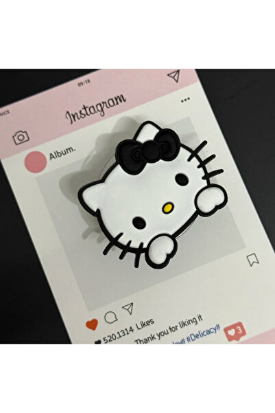 Choice3 حامل هاتف على شكل حلقة إصبع بتصميم هيلو كيتي من سانريو، مناسب لأجهزة ...