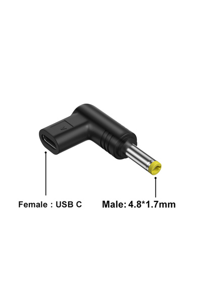 Choice15 محول طاقة USB-C بجهد 9 فولت (4.8-1.7 مم) إلى 5 فولت، 9 فولت، 12 فولت...