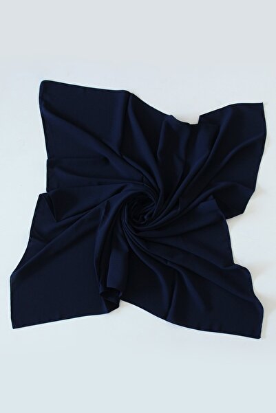 İLKYAZ 110x110 Медіна Шовковий Шарф Синій