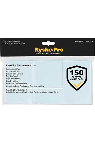 Choice12 150 قطعة من أغطية بطاقات Ryshepro الشفافة الممتازة لألعاب بطاقات MTG...
