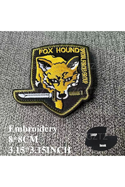 Choice24 1- رقعة شعار كلب الصيد XOF مطرّز من لعبة ميتال جير سوليد MGS 5، ملصق...
