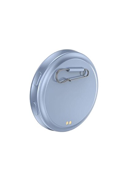 Choice4 دبوس عرض شارة إلكترونية أنمي أزرق، شاشة لمس 1.7 بوصة، زر LED، إطار صو...