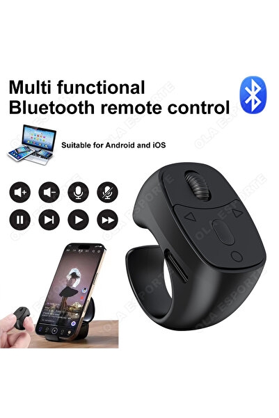 Choice4 1 جهاز تحكم عن بعد جديد ذكي يعمل بتقنية البلوتوث، على شكل خاتم إصبع، ...