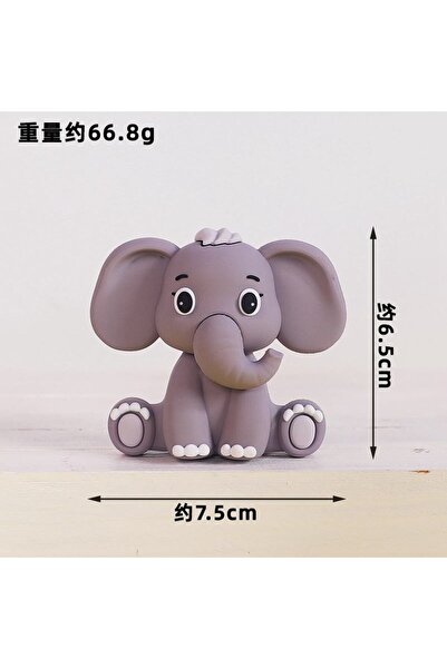 Choice6 Elephant Jungle Safari Animal Doll Cake Decor Lion Elephant Money Gir...
