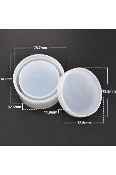 Choice4 قالب سيليكون 03 لصندوق تخزين دائري مربع، كوب شموع مصنوع يدويًا، قالب ...