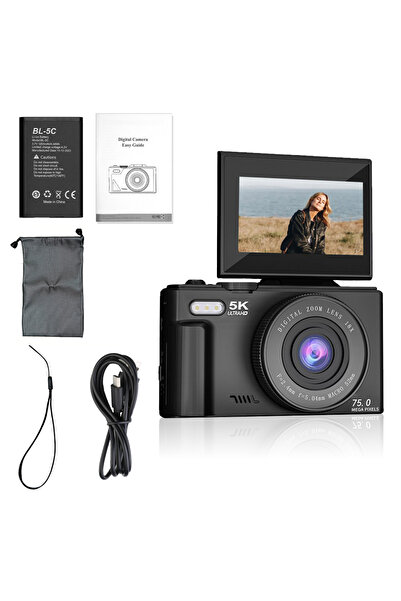 Choice3 كاميرا تصوير رقمية مدمج Ourlife AC600 Pro 5K، بدون بطاقة ذاكرة TF، لو...